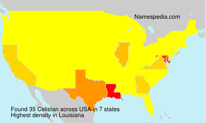 Surname Celistan in USA Surname Celistan in USA