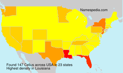 Surname Celius in USA Surname Celius in USA