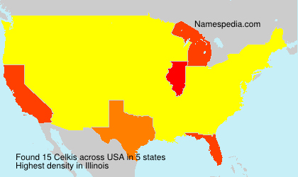 Surname Celkis in USA Surname Celkis in USA