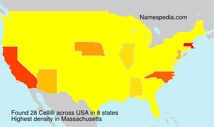 Surname Cellilli in USA Surname Cellilli in USA