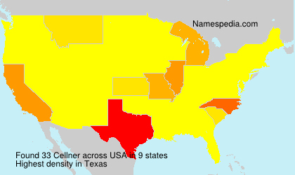 Surname Cellner in USA Surname Cellner in USA