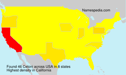 Surname Celoni in USA Surname Celoni in USA