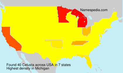 Surname Celusta in USA Surname Celusta in USA
