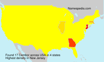 Surname Cembor in USA Surname Cembor in USA