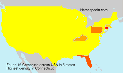 Surname Cembruch in USA Surname Cembruch in USA