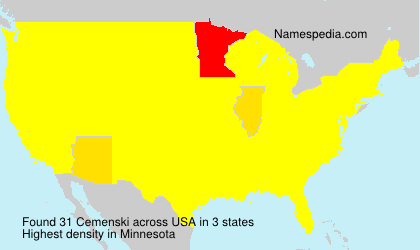 Surname Cemenski in USA Surname Cemenski in USA