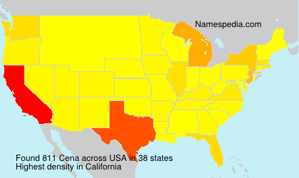 Surname Cena in USA Surname Cena in USA