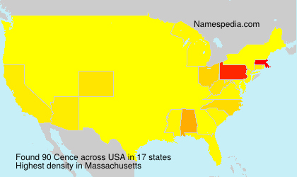 Surname Cence in USA Surname Cence in USA