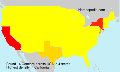 Surname Cencora in USA Surname Cencora in USA