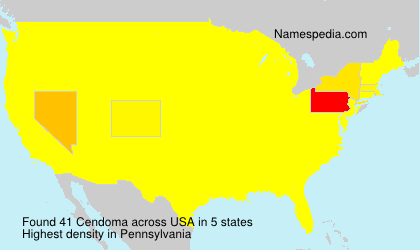 Surname Cendoma in USA Surname Cendoma in USA