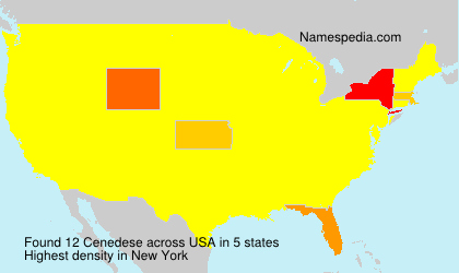 Surname Cenedese in USA Surname Cenedese in USA