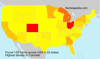 Surname Centa in USA Surname Centa in USA