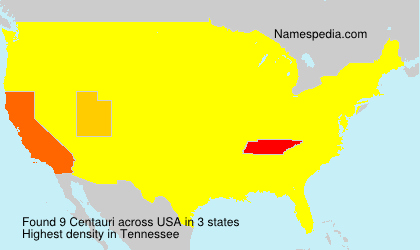 Surname Centauri in USA Surname Centauri in USA
