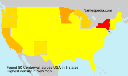 Surname Centerwall in USA Surname Centerwall in USA