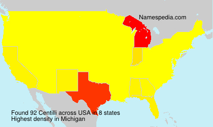 Surname Centilli in USA Surname Centilli in USA