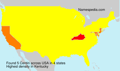 Surname Centin in USA Surname Centin in USA