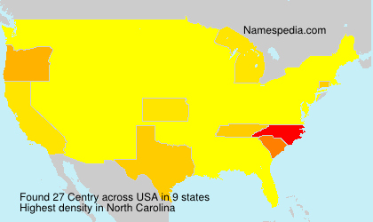 Surname Centry in USA Surname Centry in USA