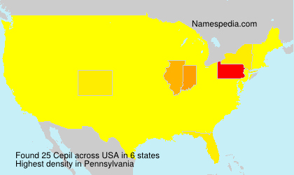 Surname Cepil in USA Surname Cepil in USA