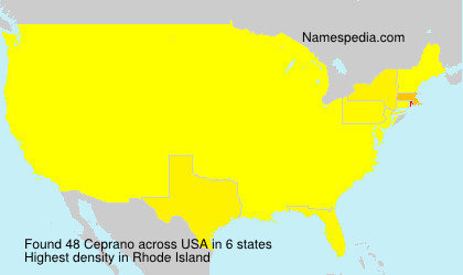 Surname Ceprano in USA Surname Ceprano in USA