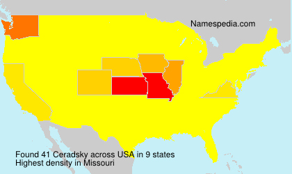 Surname Ceradsky in USA Surname Ceradsky in USA
