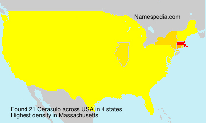 Surname Cerasulo in USA Surname Cerasulo in USA