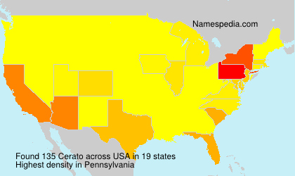 Surname Cerato in USA Surname Cerato in USA