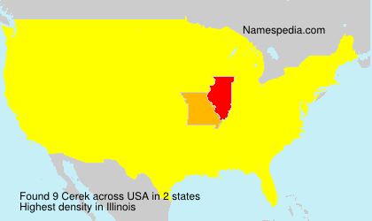 Surname Cerek in USA Surname Cerek in USA