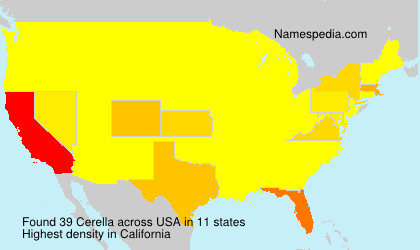 Surname Cerella in USA Surname Cerella in USA