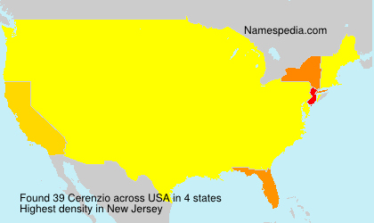 Surname Cerenzio in USA Surname Cerenzio in USA