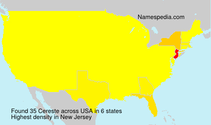 Surname Cereste in USA Surname Cereste in USA