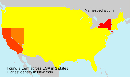 Surname Cerff in USA Surname Cerff in USA