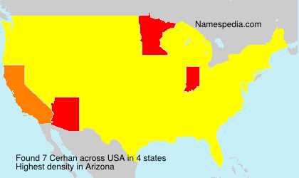 Surname Cerhan in USA Surname Cerhan in USA