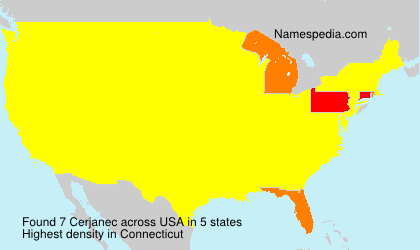 Surname Cerjanec in USA Surname Cerjanec in USA