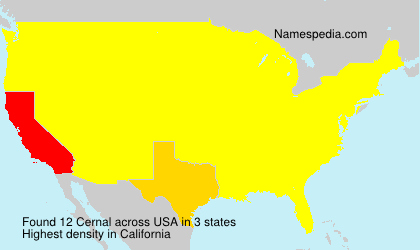 Surname Cernal in USA Surname Cernal in USA