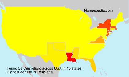 Surname Cernigliaro in USA Surname Cernigliaro in USA