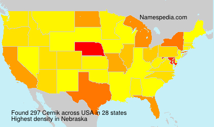 Surname Cernik in USA Surname Cernik in USA