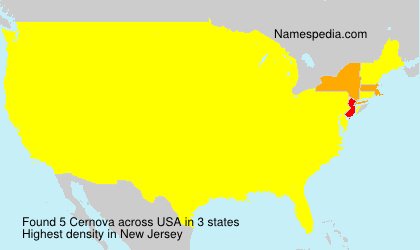 Surname Cernova in USA Surname Cernova in USA