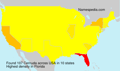 Surname Cernuda in USA Surname Cernuda in USA
