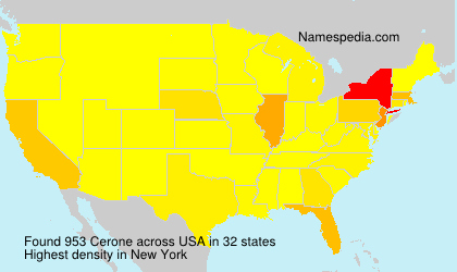 Surname Cerone in USA Surname Cerone in USA