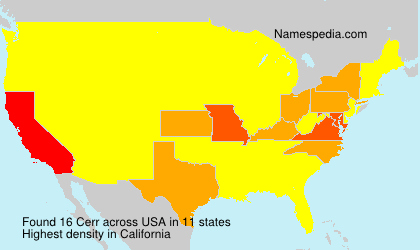 Surname Cerr in USA Surname Cerr in USA