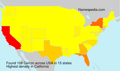 Surname Cerron in USA Surname Cerron in USA