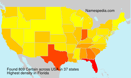 Surname Certain in USA Surname Certain in USA