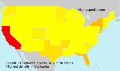 Surname Certuche in USA Surname Certuche in USA