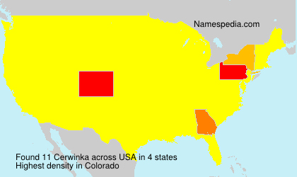 Surname Cerwinka in USA Surname Cerwinka in USA