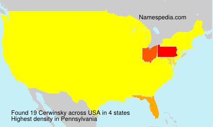 Surname Cerwinsky in USA Surname Cerwinsky in USA
