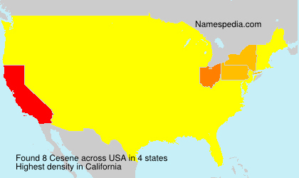 Surname Cesene in USA Surname Cesene in USA