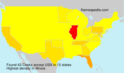 Surname Ceska in USA Surname Ceska in USA