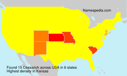 Surname Cessarich in USA Surname Cessarich in USA