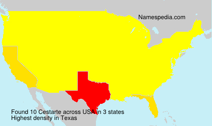 Surname Cestarte in USA Surname Cestarte in USA