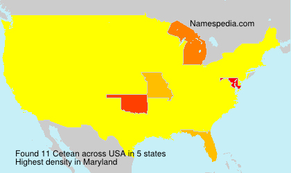 Surname Cetean in USA Surname Cetean in USA